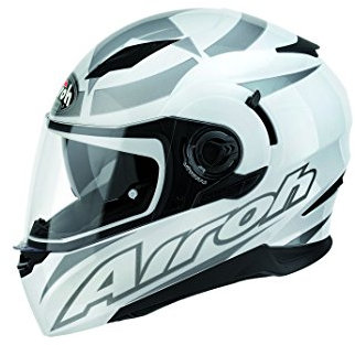 Airoh Motorrad Helm Bewegung, Weiß (Shot White), 54-XS