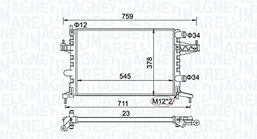 Magneti Marelli 350213829000 Kühler, Motorkühlung