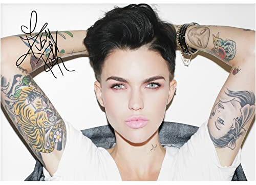 Fotodruck, Motiv: Ruby Rose, signiert, großartige Qualität, 30,5 x 20,3 cm (A4)