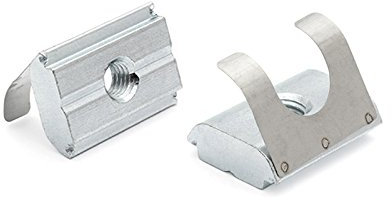 Nutenstein mit Feder B-Typ Nut 10, M8, VPE = 8 Stück