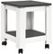 HAKU Möbel Beistelltisch auf Rollen granitoptik, weiß, MDF - Maße: B 35 cm x H 45 cm x T 35 cm, Style: Modern