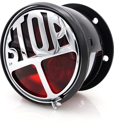 Bike It Rear Light Classic British Stop - Stop/Tail With Number Plate