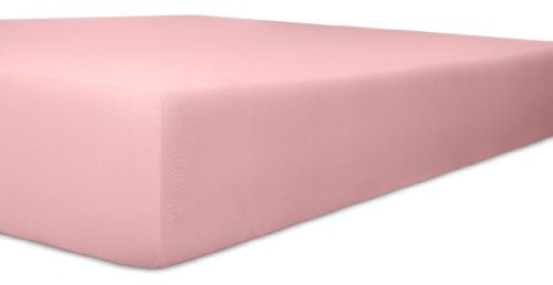 Kneer 6073655 Single Jersey Kinder-Spannbetttuch Qualität 60, 35 x 78 cm - 40 x 90 cm, rosa