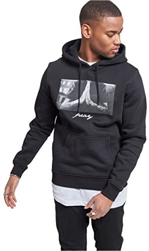 Mister Tee Herren Kapuzenpullover Pray Hoody, Black, M, MT275-00007-0046
