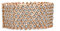 Bling Jewelry Spose Matrimonio Moda Ampia Rosa Rosa Placcato Oro Bianco Cristallo Incrostato Dichiarazione Bracciale Elastico Per Le Donne Adolescenti Prom Regolabile