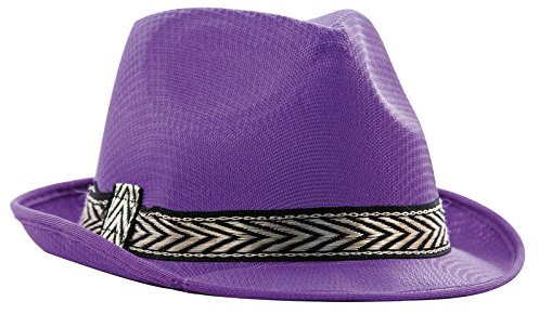 Party Pro 87343, Chapeau borsalino polyester SOUPLE, Violet