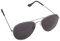 Unbekannt Sonnenbrille mit Federscharnier verspiegelt in verschiedenen Farbe (One size, Silberer Rahmen/Schwarz Gläser)