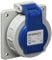 Mennekes 101700011 Schuko-Steckereinbau 16 A / 230 V, Steckdosen, IP 68 Schutzart, Blau