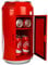 Coca-Cola Coke Mini Fridge For Bedrooms 5.4L Cool Box 8 Can Table Top Fridge Small Mini Fridges For Snacks Lunch Food Drinks Beverages RV Camping Car & Travel 12v Portable Personal Cooler Red