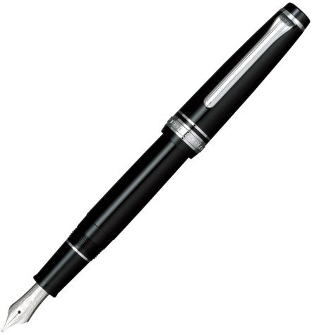 セーラー万年筆 Sailor Pen Fountain Pen Professional Gear Slim Silver Fine Print 11-1222-220 Black by Sailor Pen