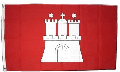Flagge Deutschland Hamburg - 60 x 90 cm