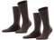 ESPRIT Herren Socken Basic Uni Multipack M So Baumwolle einfarbig 2 Paar, Braun Dark Brown 5230, 47-50