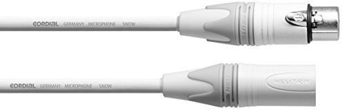 Cordial Mikrofonkabel CXM 10 FM SNOW (XLR male - XLR female) / 10m weiss, limitierte Auflage