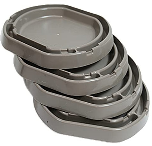 Beapco Bettwanzen-Detektor-Abfanggerät, umweltfreundliche Bettwanzenfallen für Bettgestellbeine, 16,5 x 15,2 x 7,6 cm, Abfanggerät und Monitor zur Schädlingsbekämpfung, Grau, 4 Stück