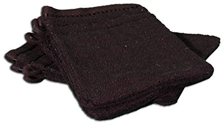 Gözze - Lot de 4 Gants de Toilette, Berlin, 100% Coton, 17 x 24 cm - Noir