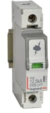 Parafoudre protection tableau principal T1+T2 - Iimp 12,5kA par pôle - 1P - 1 module