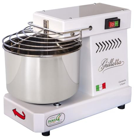 Macchina del pane pizza 5 Kg Impastatrice a spirale biscotti, panettone, dolci, per un utilizzo casalingo o professionale Famag GRILLETTA