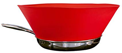 Frywall (Red 10 (Medium) - Red - Splatter Screen Alternative, as Seen on Shark Tank.