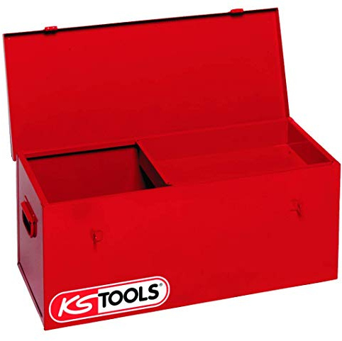 KS Tools 999.0165 Stahlblech-Werkzeugtruhe mit Einlageboden, 670 x 350 x 350 mm