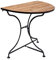 BUTLERS Halbrunder Gartentisch klappbar (85 x 35 cm) -PARKLIFE- Klapptisch aus Holz Natur und Metallgestell für 1-2 Personen | Indoor Outdoor Wetterfest Möbel für Balkon, Terrasse, Garten