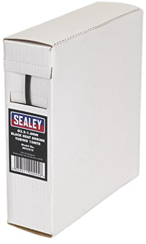 Sealey HST3215 Heat Shrink Tubing Black Ø3.2-1.6mm 15mtr