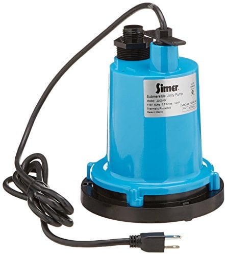 Simer 2300 1/4 HP Utility Tauchpumpe