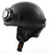 ATO Moto Oldtimer Motorradhelm + Brille mit Leder bezogen Größe: M 57/58cm