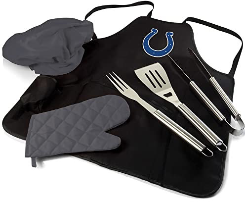 PICNIC TIME NFL BBQ Apron Tote Pro, Indianapolis Colts , Black