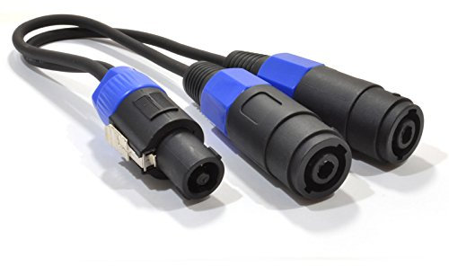 PA Kabelverteiler Y-Adapter Anschlusskabel Männlich Stecker Zum 2 Weiblich Lautsprecher SPK Verbindungen Kabel