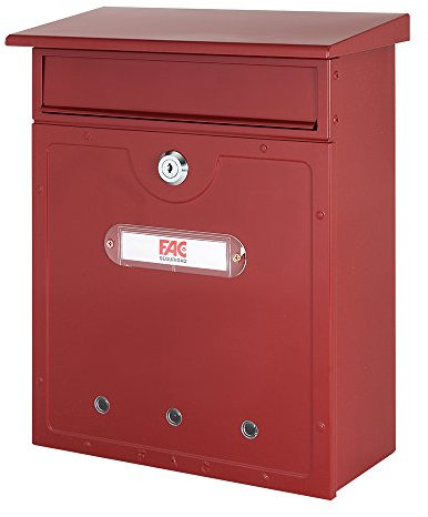 FAC Cantabrie - Boîte aux lettres, couleur grenat