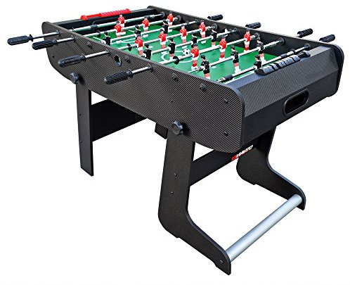 VIAVITO FT100X 4ft Folding Football Table Kids Adults Family Home Indoor Soccer Portable Foosball Arcade Interactive Classic Game Table, Accessories Included, Balls, Easy Grip Rods