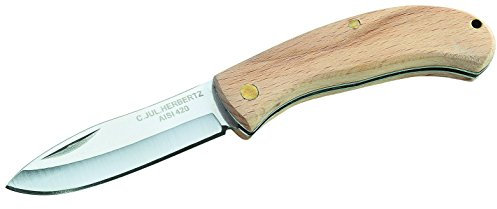 Herbertz Taschenmesser, Stahl AISI 420, Slipjoint Messer, grau, M