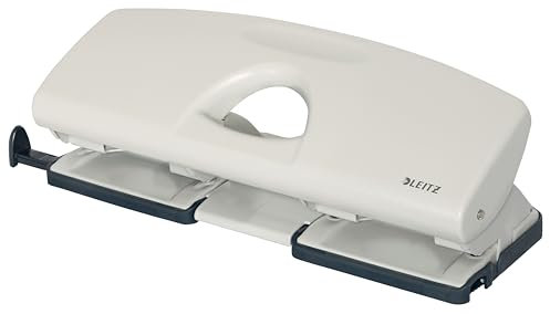 Leitz 5012-00-85 - Perforador para 4 agujeros (capacidad para 25 hojas de 80 g), color gris