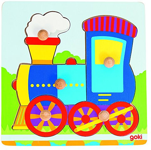 Goki 57551 - Steckpuzzle - Lokomotive