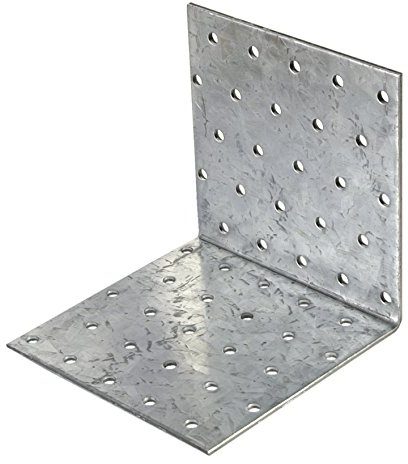 Connex Winkelverbinder 60 x 60 x 60 mm – 25 Stück – verzinkt | Stabiler Lochplattenwinkel für Holzbau – für Holz – für Anschlussarbeiten – verzinkt – übersichtliche Anwendung