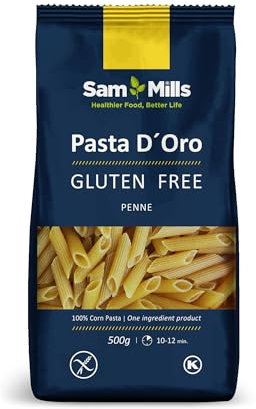 Sam Mills - Plumas Sin Gluten - 1 paquete de 500 g - 100% Harina de Maíz - Fabricado en Instalaciones Sin Gluten - Mejora el Tránsito Intestinal - Ideal para Dietas Veganas