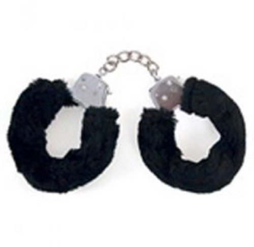 Henbrandt – Manette di peluche in rosso nero e rosa con chiave