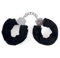 Henbrandt – Manette di peluche in rosso nero e rosa con chiave