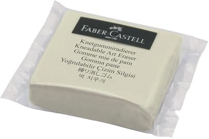 Faber-Castell 127154 - Knetradiergummi Art Eraser weiß, 1 Radiergummi