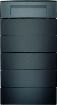 Teclado con termostato y display, 5 fases,berker B.IQ de hager, cristal negro