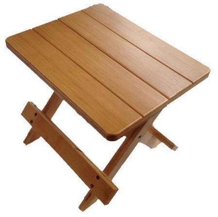 GMMH Faltbarer Tritthocker, Steighilfe aus Holz, Hocker 23 x 30 x 28 cm, Blumenständer Klapphocker Sitzhocker, Holzhocker Blumenhocker Faltstuhl Sitzbank Klappstuhl Gartenhocker Mini-Tisch, Braun