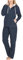 SLOUCHER - Tuta in Pile da Casa e Tempo Libero da Donna, Colore: Blu Grigiastro, Größe Textil: 40-42