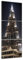 Bilderdepot24 Bild auf Leinwand | blau schwarz Dubai Stockwerke Sehenswürdigkeit in 60x180 cm mehrteilig als Panorama Wandbild XXL | Wand-deko Dekoration Wohnung modern Bilder | 200863