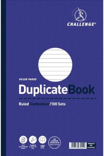 Challenge Duplicate Book Carbonless Ruled 297x195mm Ref L63042 [Pack of 3]