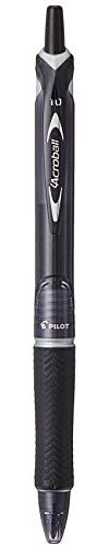 Pilot 020101001 Retractable Ballpoint Pen - Black (Pack of 10)