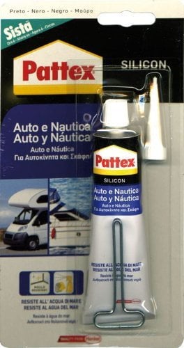 Silicone per Auto e Nautica Silicon colore Nero 60 ml Silicon Pattex