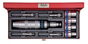 KING TONY 4505MR Coffret de Tournevis à Frapper et Accessoires, Set de 10