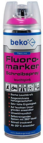 beko TecLine Fluoromarker Schreibspray 500 ml LEUCHTPINK 294 19 500