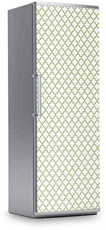 Kühlschrank Aufkleber I Dekofolie für Kühlschrankfront - Folie Sticker abwaschbar I Dekoration Küche - Design: Retro Pattern - Grün
