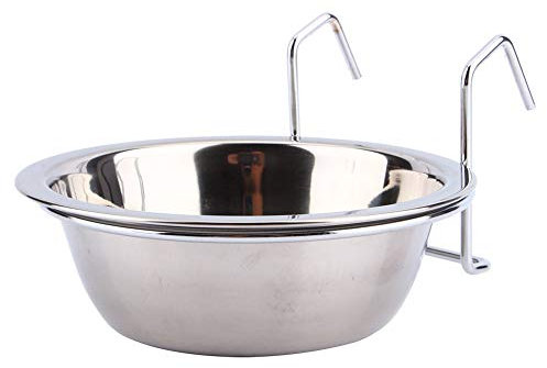 Yosoo Käfig hängende Schüssel Haustier Schüssel mit Edelstahlschnalle und Haken Cage Bowl